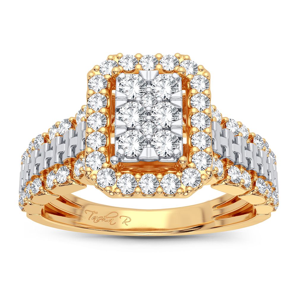 14K Yellow Gold 0.50CT Diamond Ring