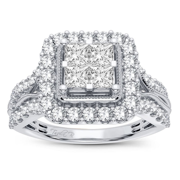 14k White Gold Lab-Created 1CT Diamond Engagement Ring