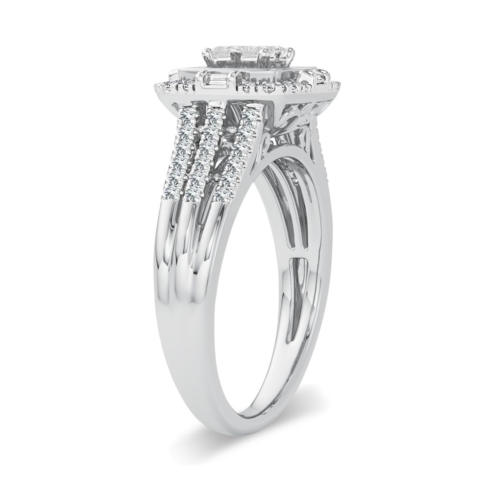 Timeless 14K White Gold Lab Diamond Engagement Ring 0.50CT