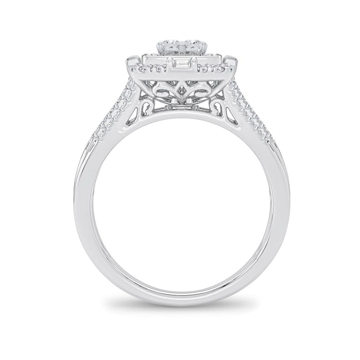 Timeless 14K White Gold Lab Diamond Engagement Ring 0.50CT