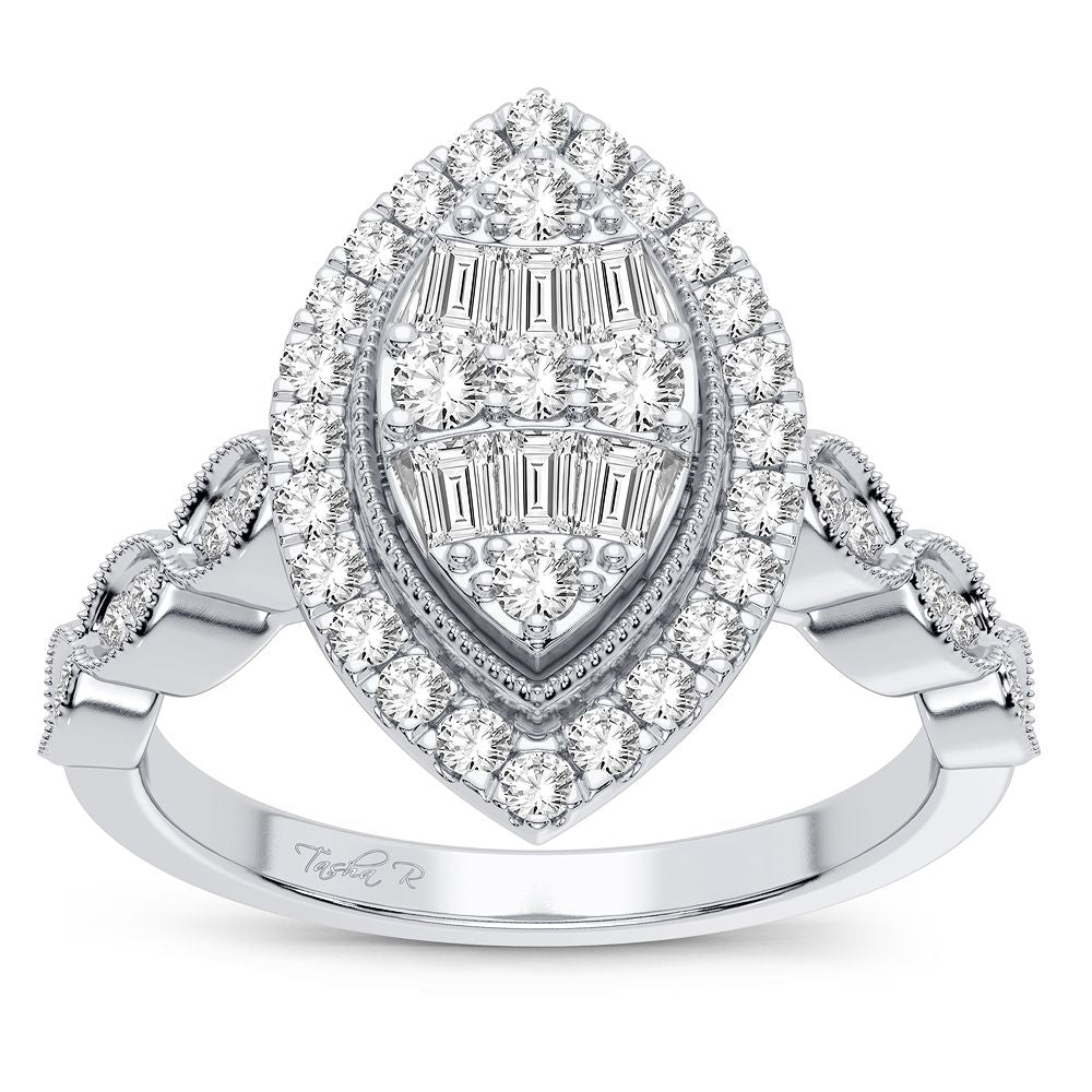 Timeless 14K White Gold Lab Diamond Engagement Ring (0.40CT)