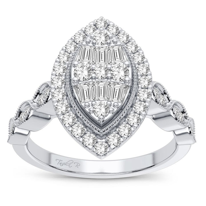 Timeless 14K White Gold Lab Diamond Engagement Ring (0.40CT)