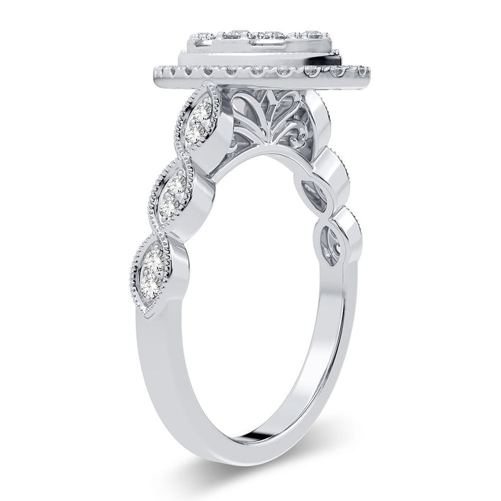 Timeless 14K White Gold Lab Diamond Engagement Ring (0.40CT)