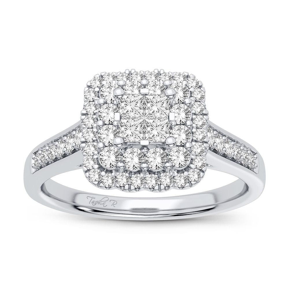Elegant 14K White Gold 0.50CT Lab Diamond Ring