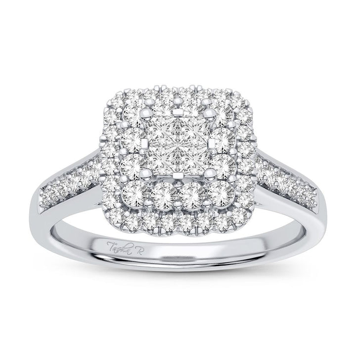Elegant 14K White Gold 0.50CT Lab Diamond Ring