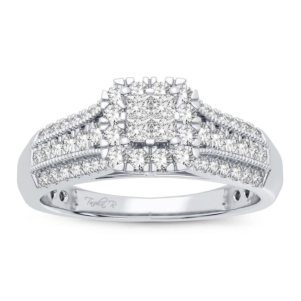 Timeless 14K White Gold Lab Diamond Engagement Ring (0.50CT)