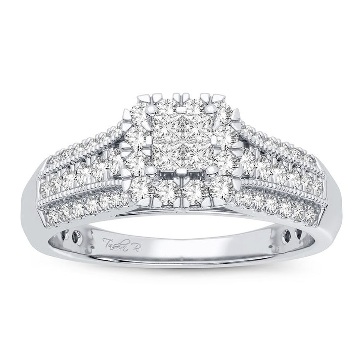 Timeless 14K White Gold Lab Diamond Engagement Ring (0.50CT)