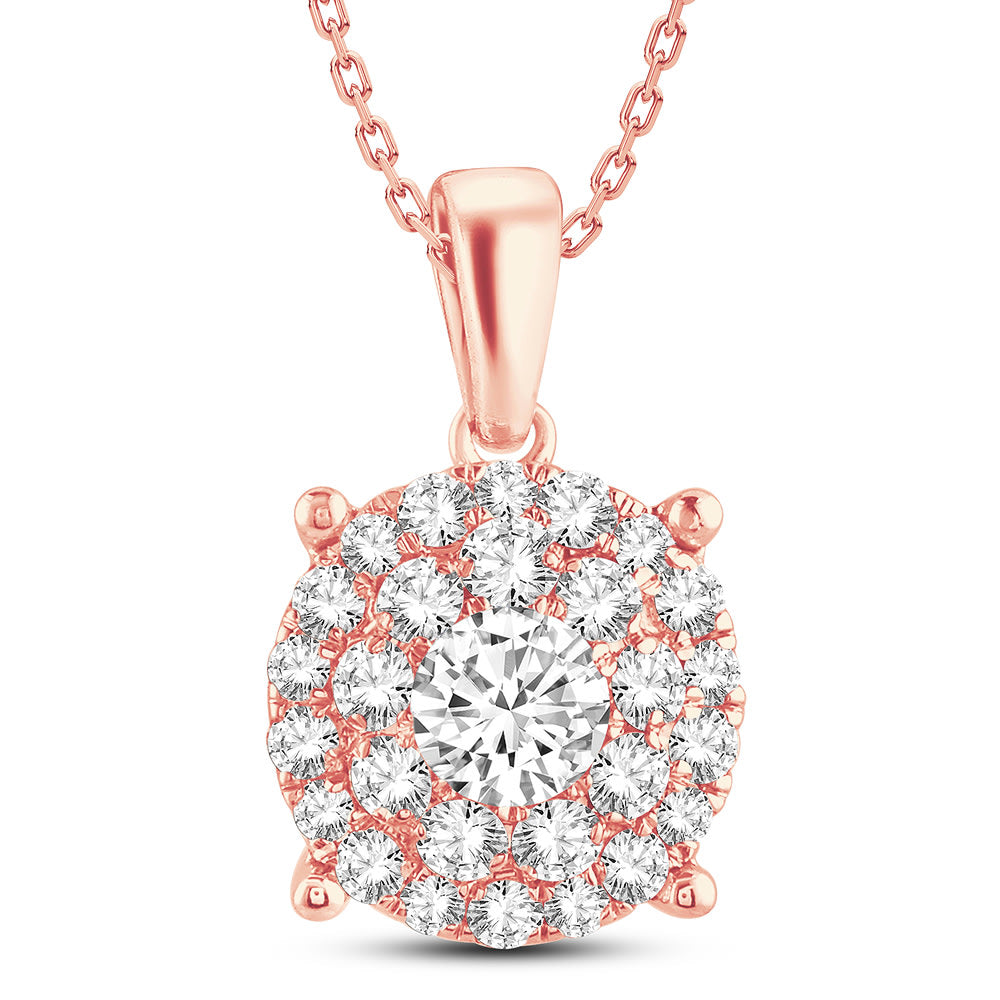 14k 1.00ct Diamond Pendant