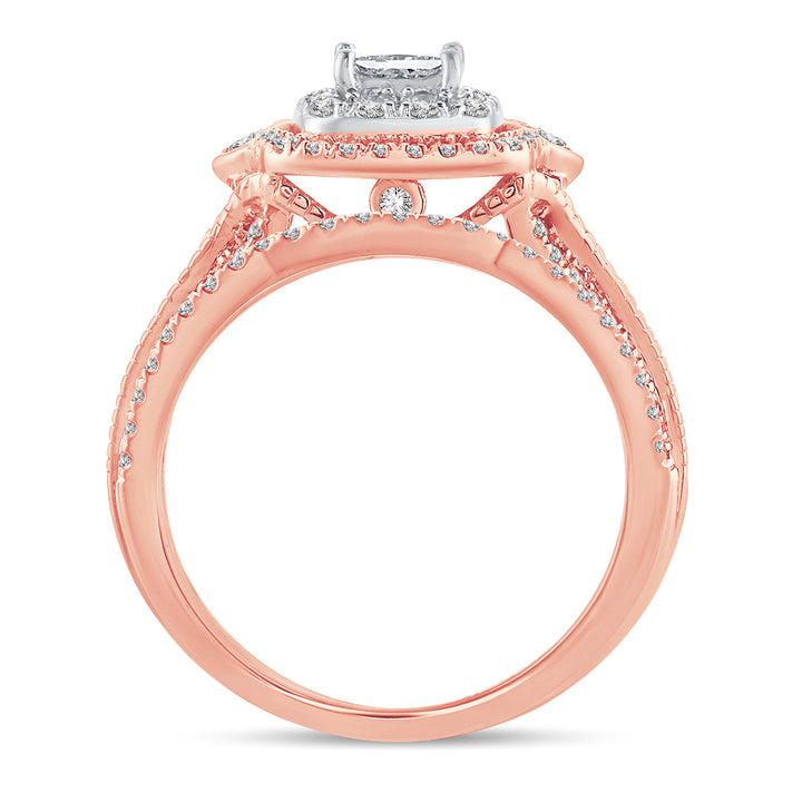 Brilliant 14K Yellow Gold Lab Diamond Bridal Ring (1CT)