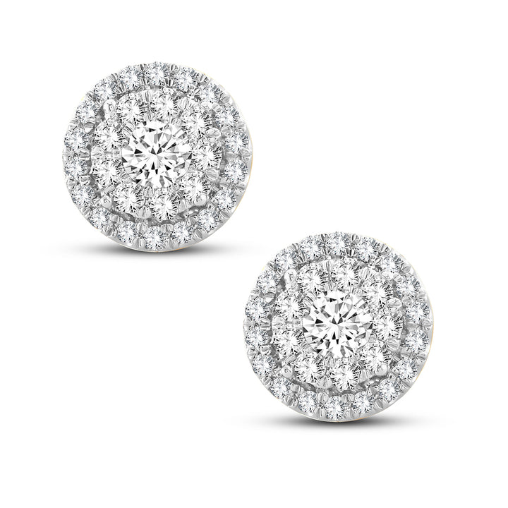Luminous 14k Yellow Gold Lab-Grown Diamond Stud Earrings