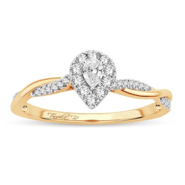 14K Yellow Gold Lab-Grown Diamond Engagement Ring (0.51 CT)