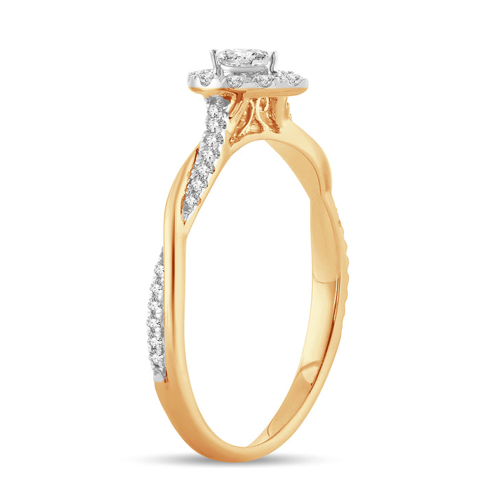 14K Yellow Gold Lab-Grown Diamond Engagement Ring (0.51 CT)