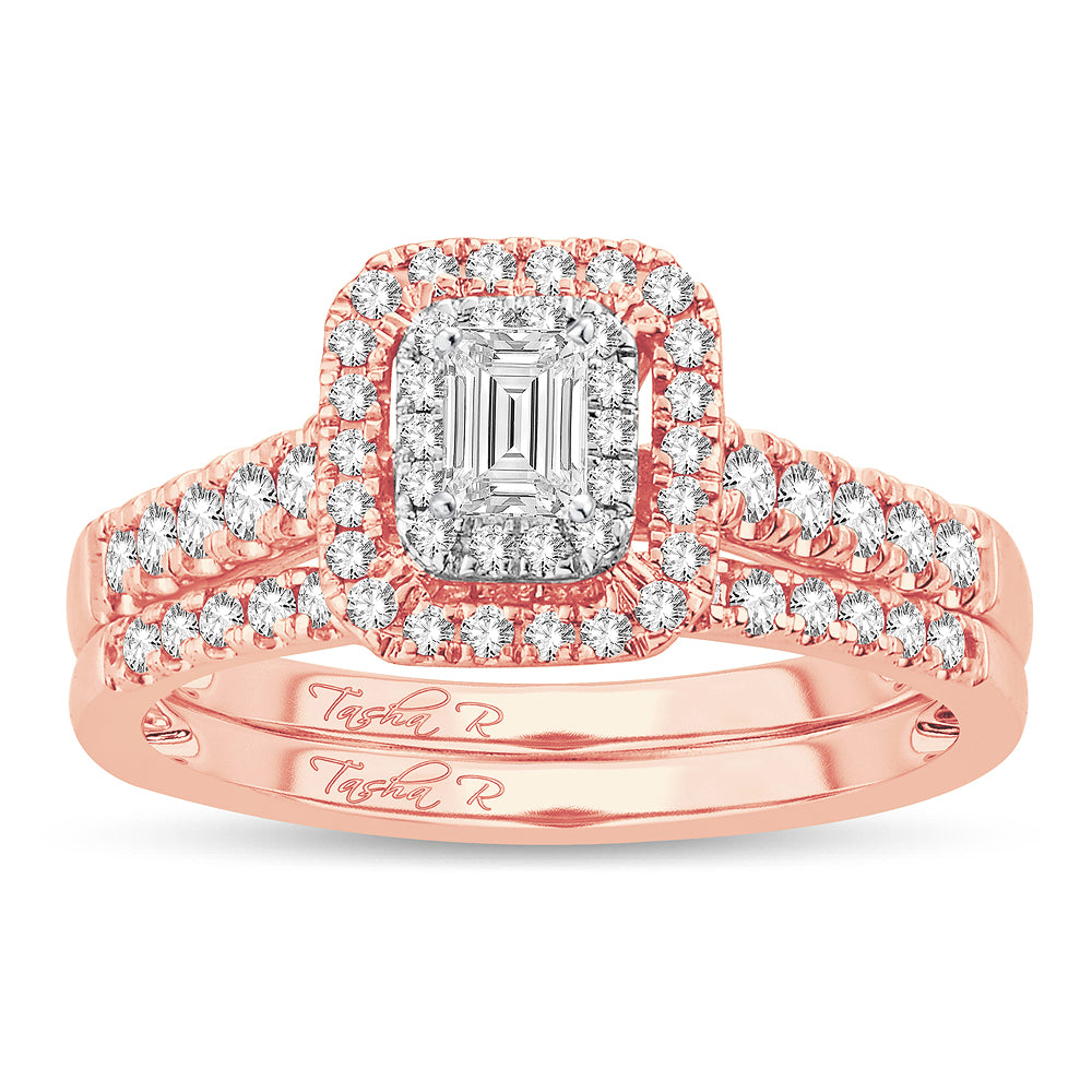 14K Rose Gold 0.62CT Diamond Ring