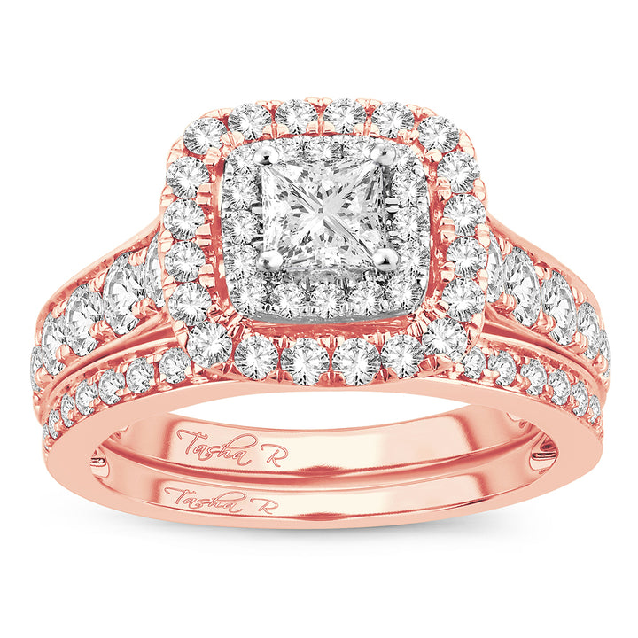14k Rose Gold 2.02CT Lab Diamond Engagement Ring