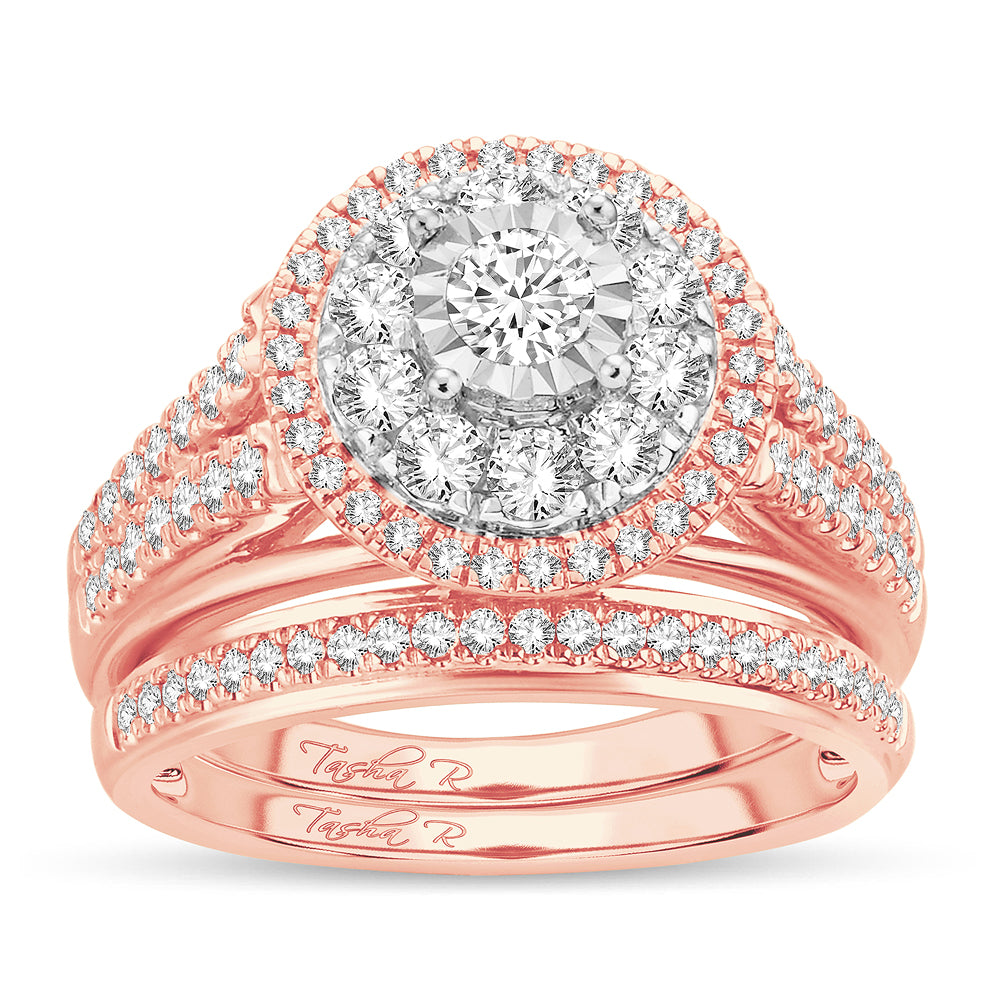 14k Rose Gold Lab Diamond Engagement Ring (1.10CT)