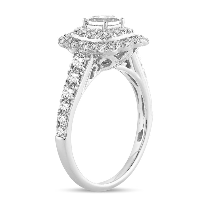 14k White Gold 1.20ct Lab Diamond Womens Engagement Ring