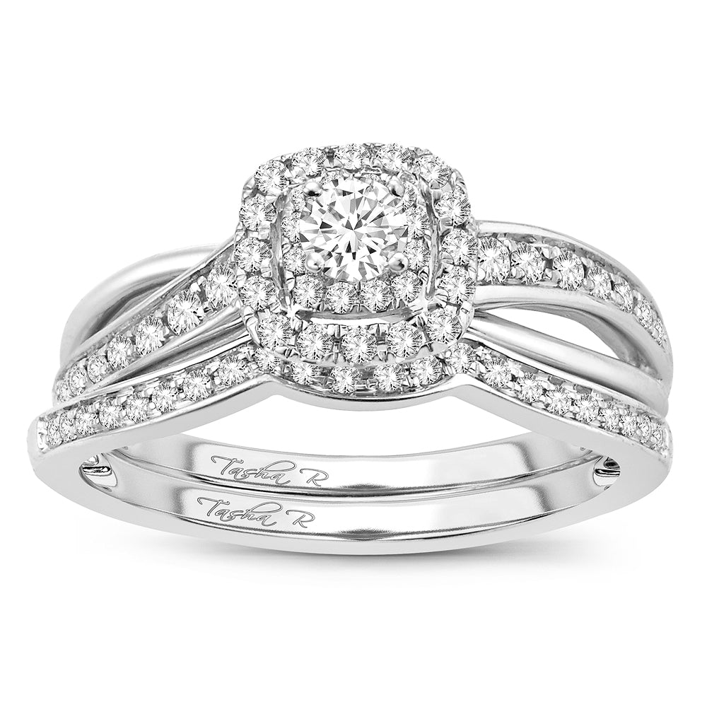 Sparkling Lab-Grown Diamond Engagement Ring in White Gold