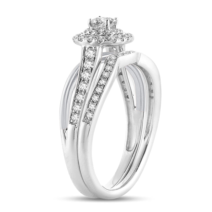 Sparkling Lab-Grown Diamond Engagement Ring in White Gold