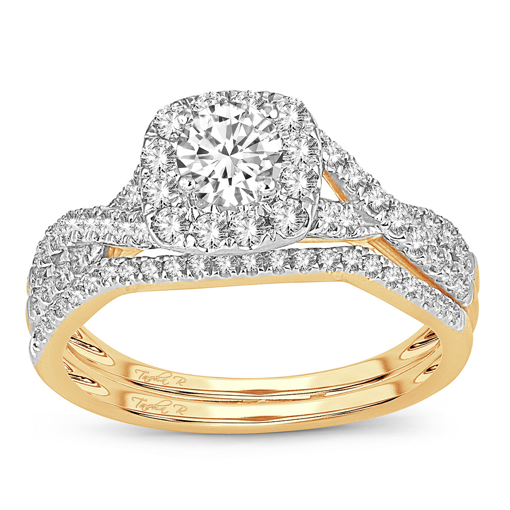 Timeless 14K Yellow Gold 1CT Lab Diamond Engagement Ring