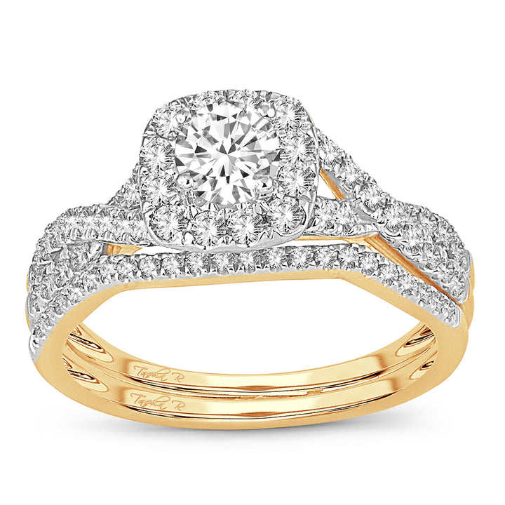 Timeless 14K Yellow Gold 1CT Lab Diamond Engagement Ring