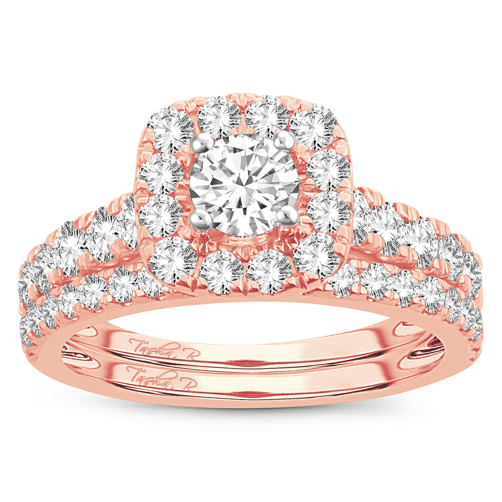 14K Rose Gold 2.00CT Diamond Ring