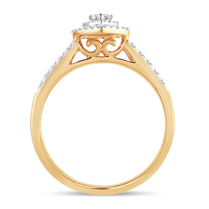 14K Yellow Gold Lab-Grown 0.51CT Diamond Engagement Ring