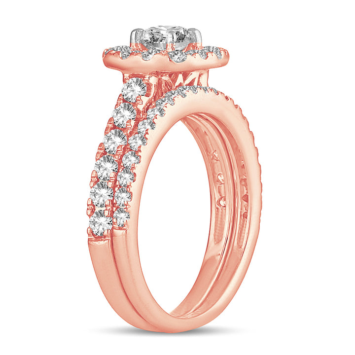 Timeless 14k Rose Gold 0.50CT Lab Diamond Engagement Ring