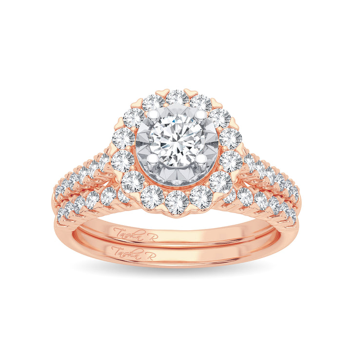 14k Rose Gold 1CT Lab Diamond Engagement Ring