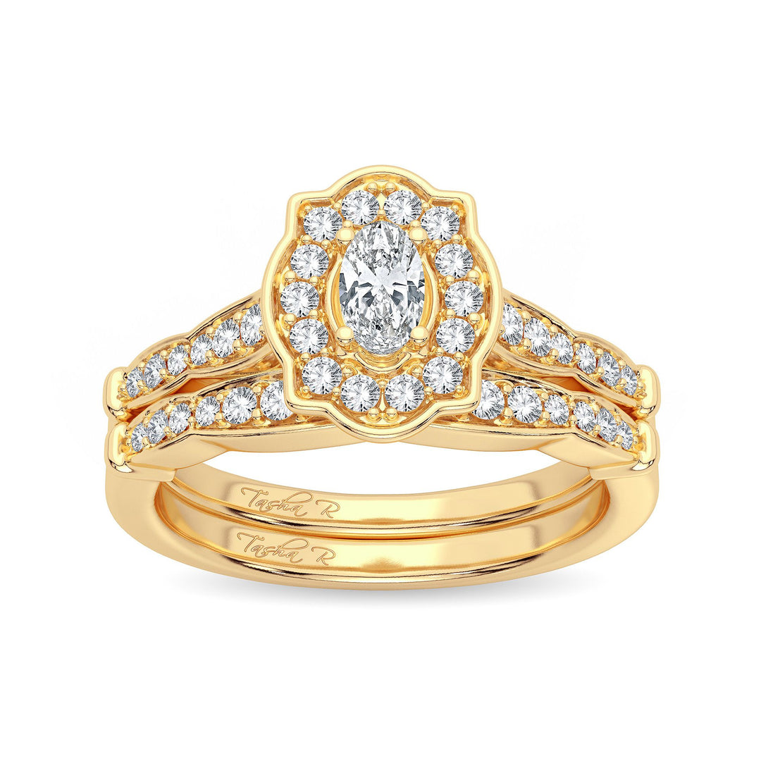 14k Yellow Gold 0.50ct Lab Diamond Engagement Ring