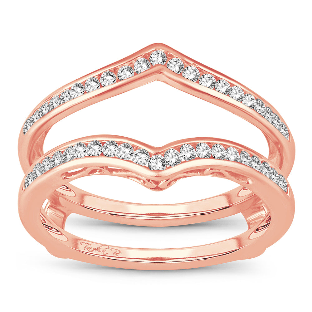 14K Rose Gold 0.38CT Diamond Ring Guard