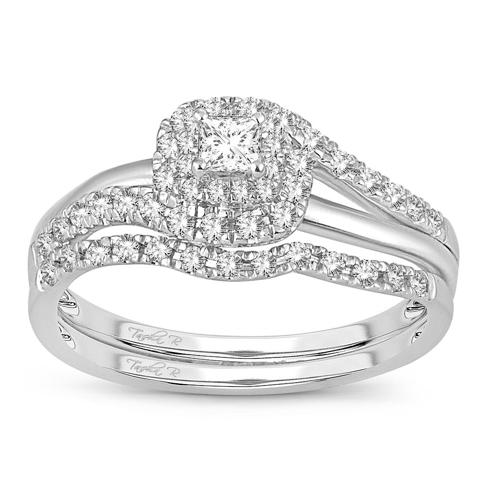 14k White Gold 0.50ct Lab Diamond Bridal Ring