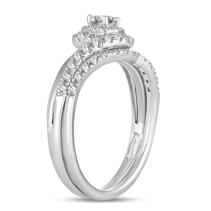 14k White Gold 0.50ct Lab Diamond Bridal Ring