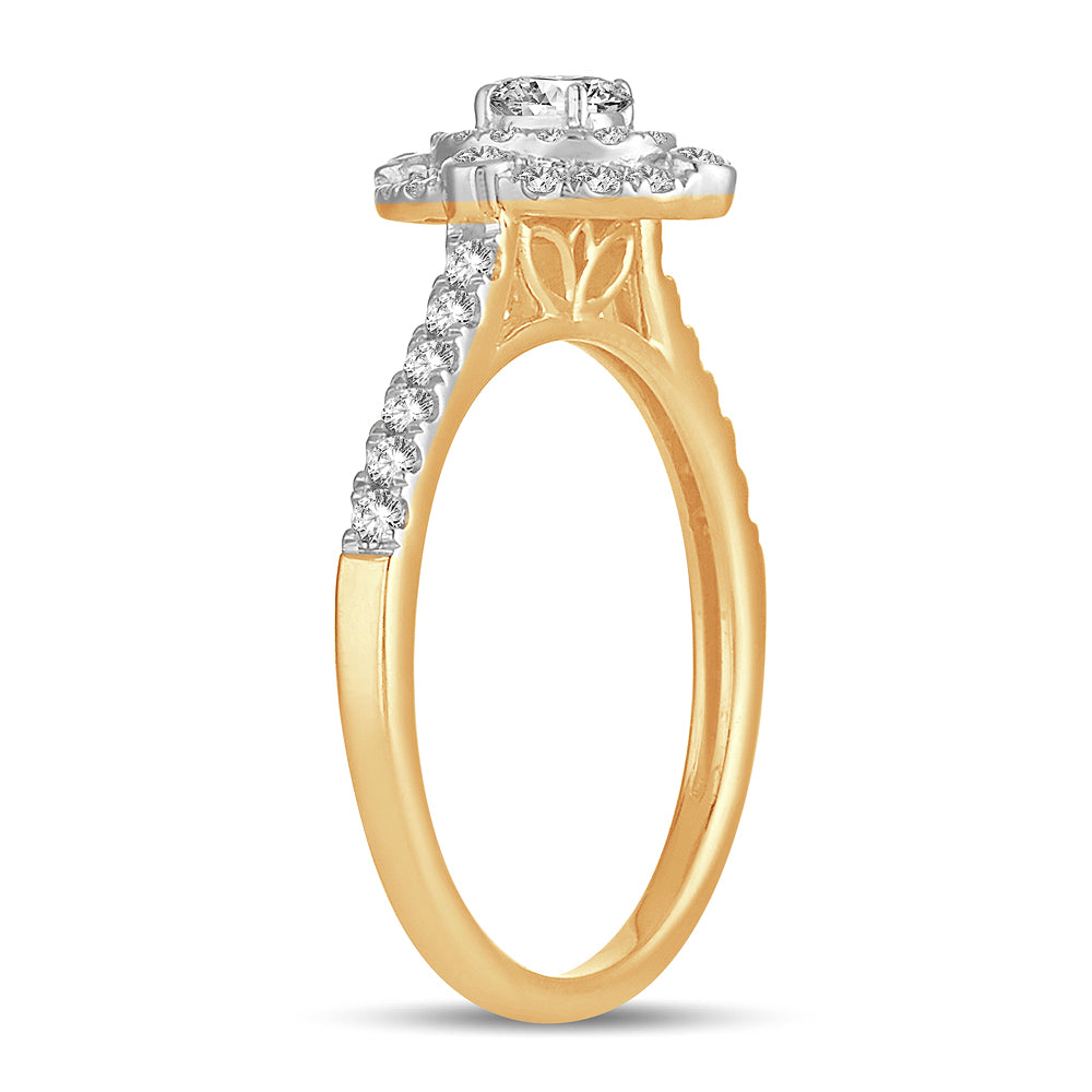 Timeless 14K Yellow Gold Lab Diamond Solitaire Engagement Ring