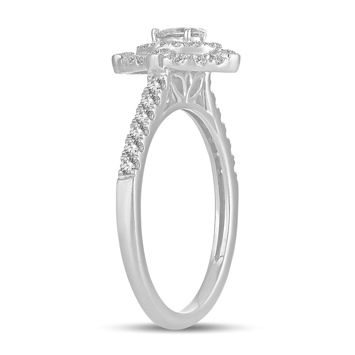 Brilliant 14k White Gold Lab Diamond Engagement Ring (0.50CT)