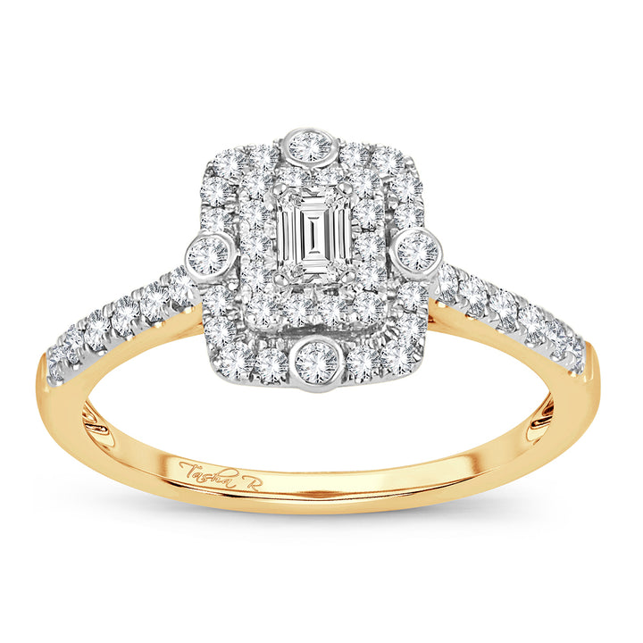 Timeless 14K Yellow Gold Lab Diamond Engagement Ring (0.51CT)