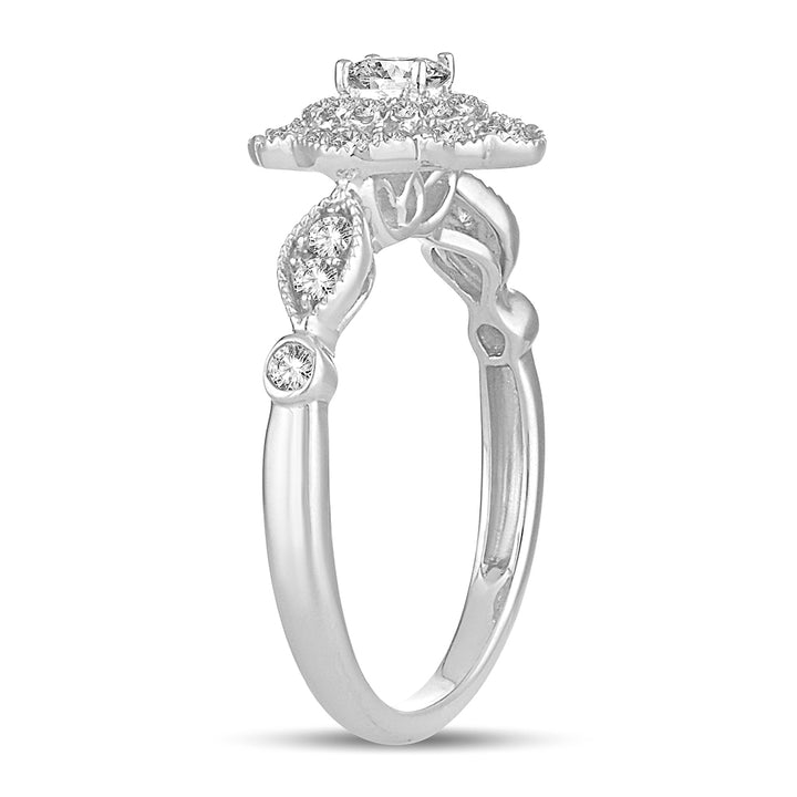 Brilliant 14k White Gold Lab Diamond Engagement Ring