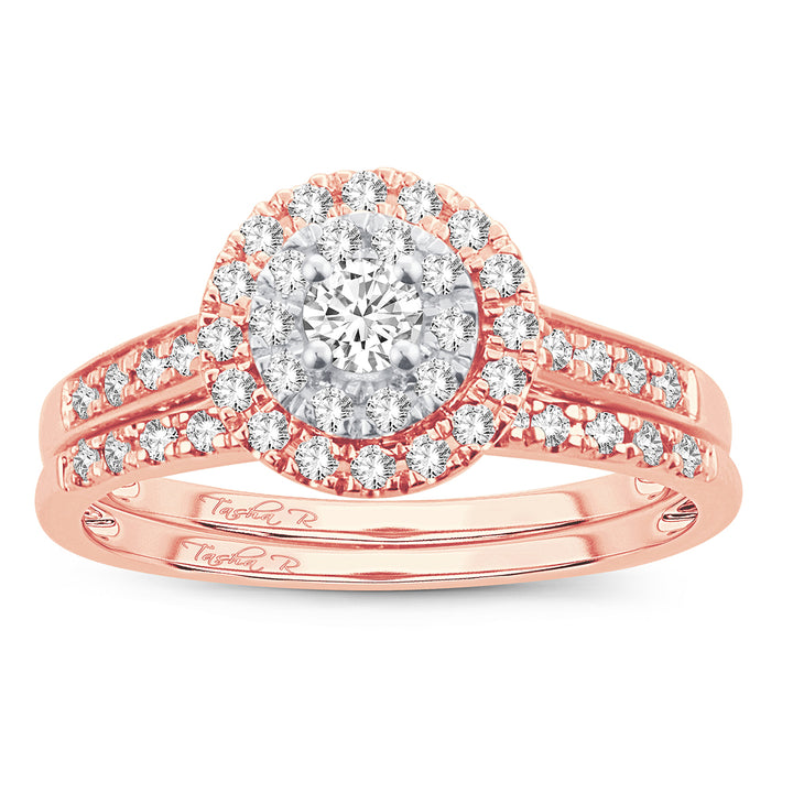 Timeless 14k Rose Gold 0.50CT Lab Diamond Engagement Ring