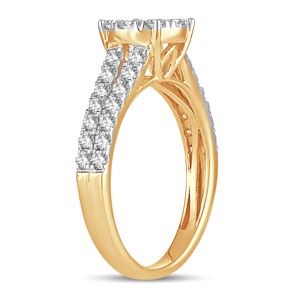Timeless 14k Yellow Gold 1.00CT Lab Diamond Solitaire Ring