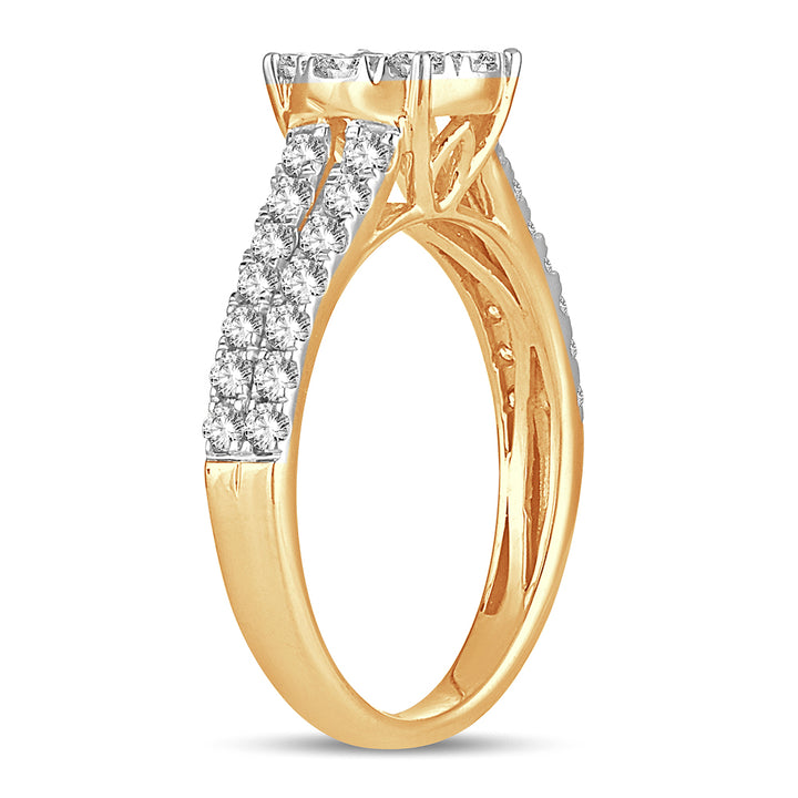 Timeless 14k Yellow Gold 1.00CT Lab Diamond Solitaire Ring