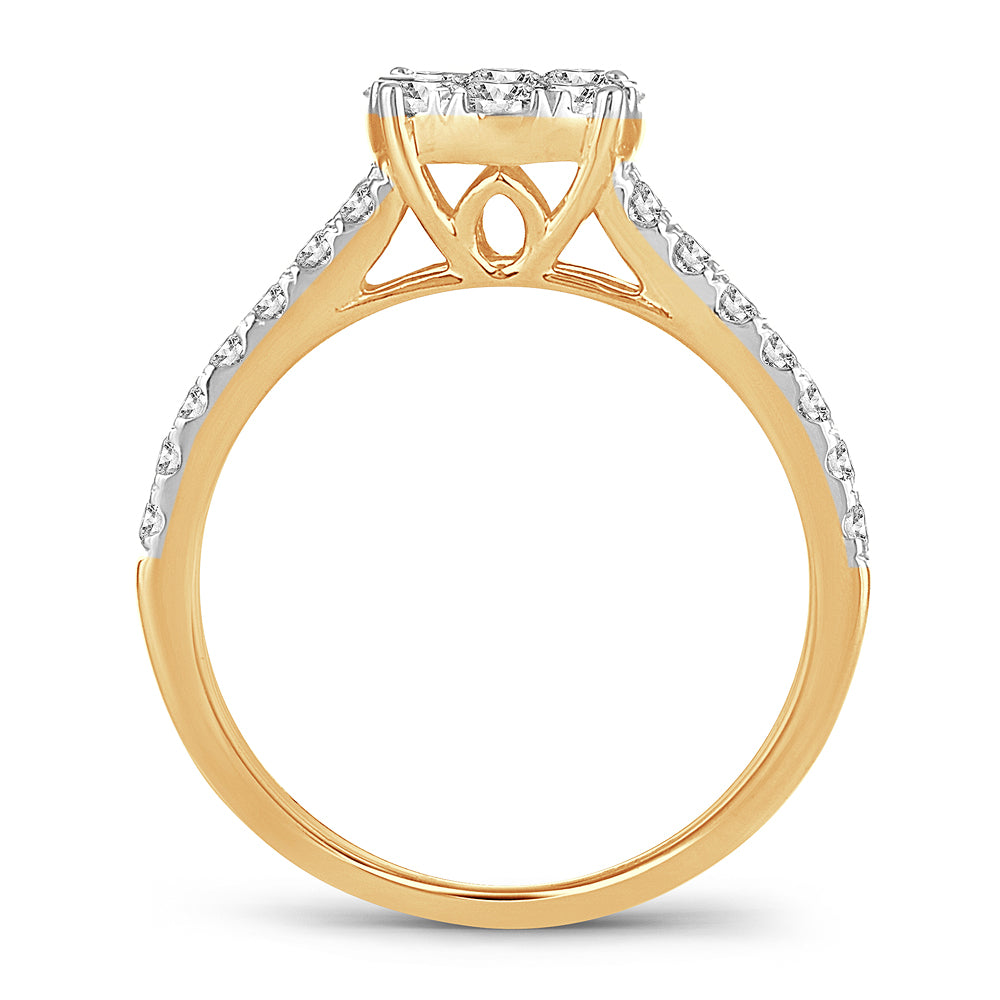 Timeless 14k Yellow Gold 1.00CT Lab Diamond Solitaire Ring