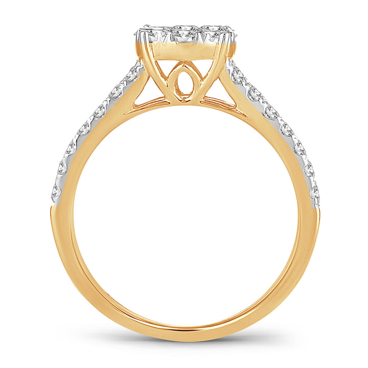 Timeless 14k Yellow Gold 1.00CT Lab Diamond Solitaire Ring
