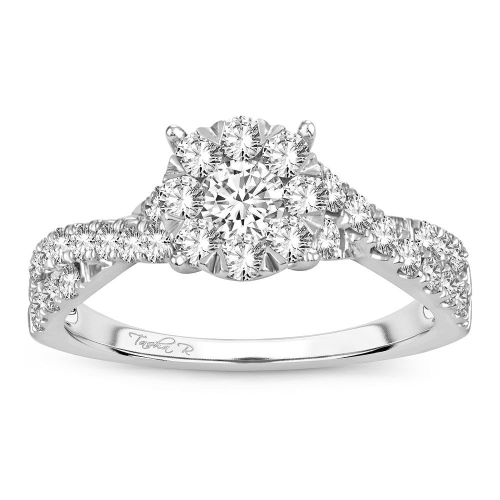 Timeless 14k White Gold 1CT Lab Diamond Solitaire Ring