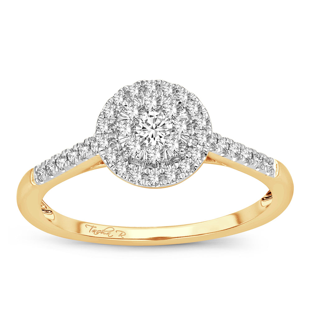 14K Yellow Gold Lab-Grown 0.33CT Diamond Engagement Ring