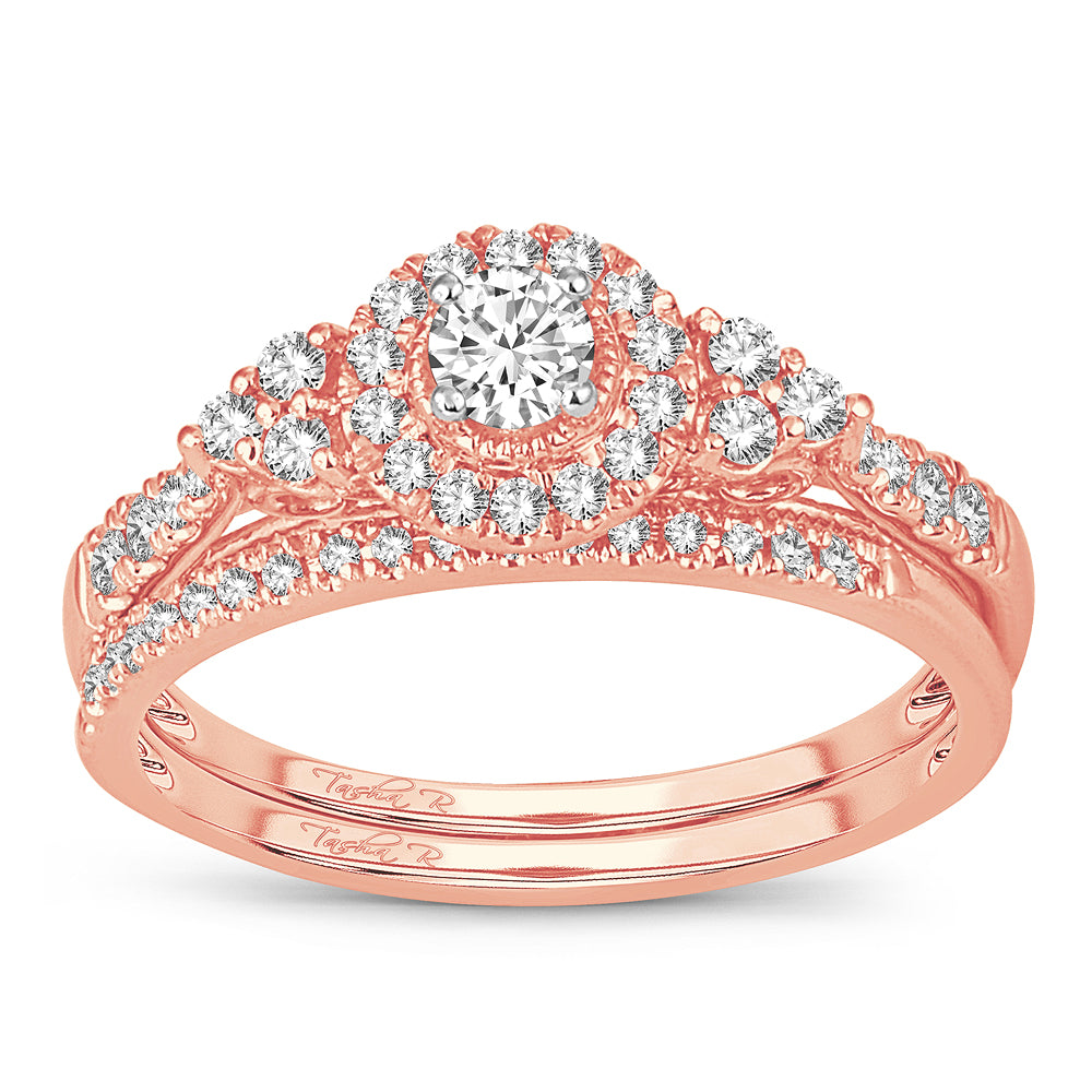 Timeless 14k Rose Gold 0.50CT Lab Diamond Ring