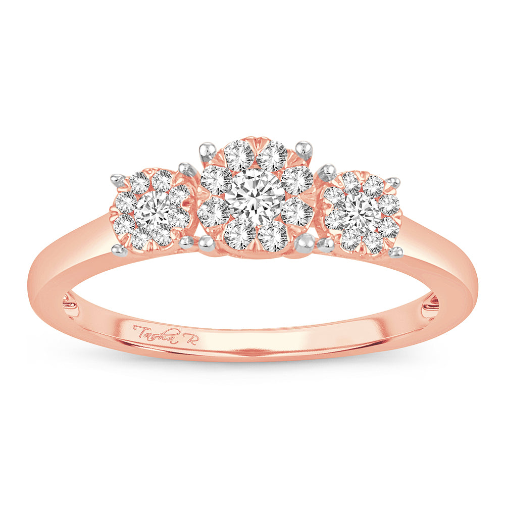 14k Rose Gold Lab Diamond Engagement Ring (0.33CT)