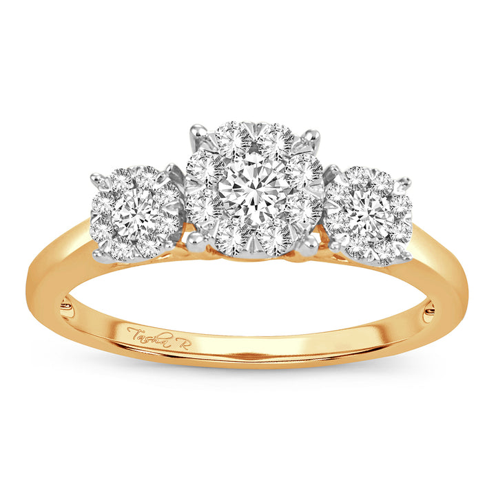 14K Yellow Gold Lab Grown 0.50CT Diamond Engagement Ring