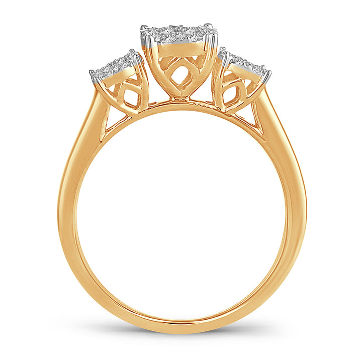 14K Yellow Gold Lab Grown 0.50CT Diamond Engagement Ring