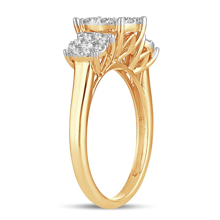 Brilliant 14K Yellow Gold Lab-Grown 1.01CT Diamond Engagement Ring