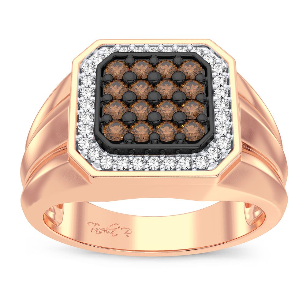 10K Rose Gold 0.50CT Diamond Ring