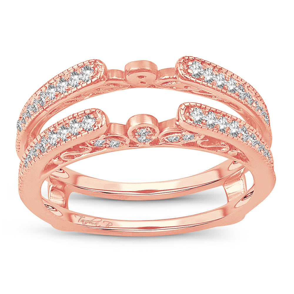 14K Rose Gold 0.34CT Diamond Ring Guard